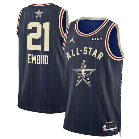 Unisex #21 Joel Embiid Jordan Brand Navy 2024 NBA All-Star Game Swingman Jersey